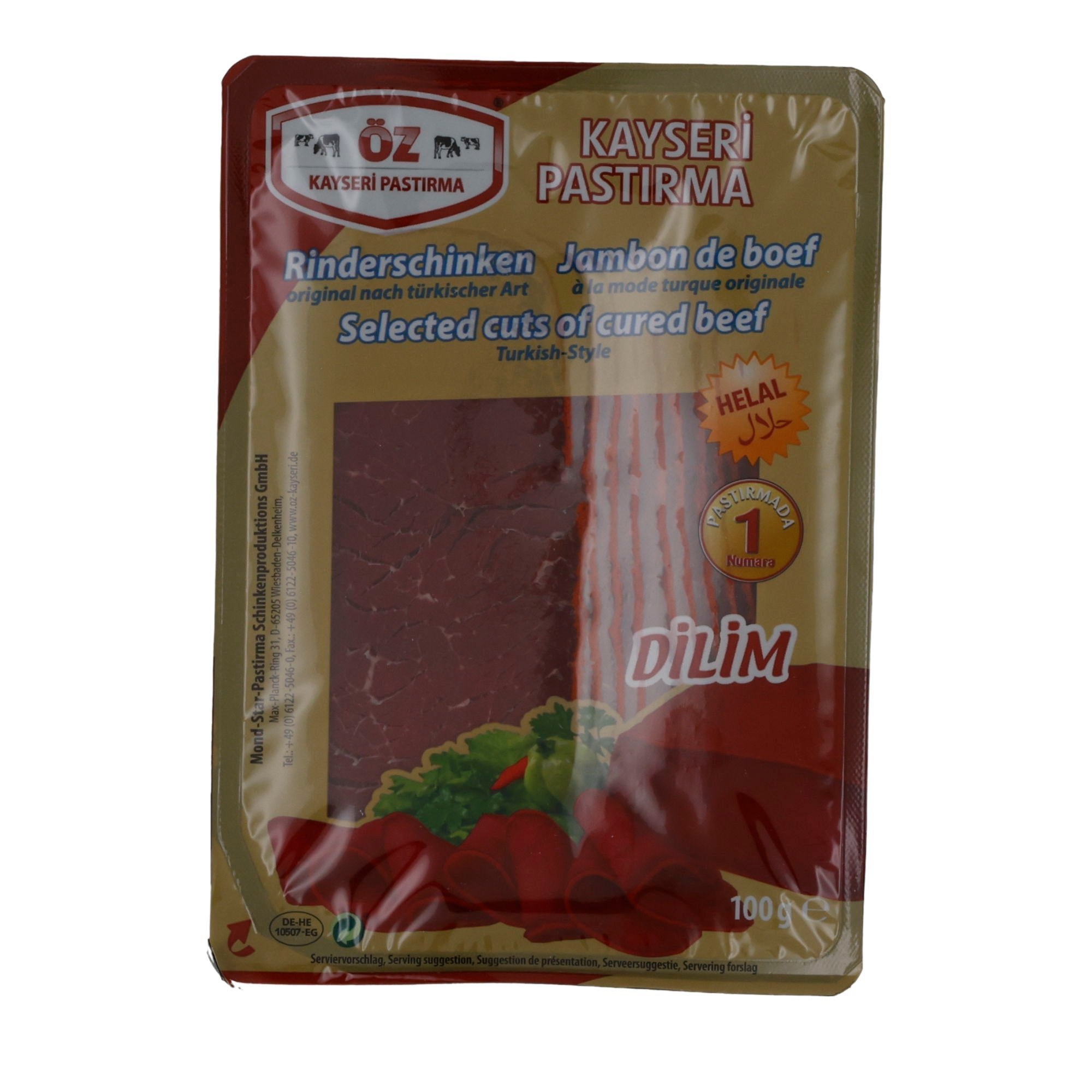 Rinderschinken Öz Kayseri | Pastirma | Traditionell, würzig | 100 g OEZ KAYSERI